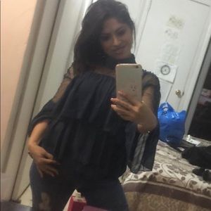 INA Victorian tier layered bell sleeve top MUST 👀